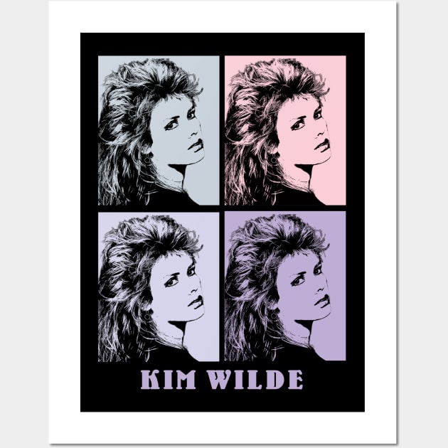 Kim Wilde 80s Pop Art Wall Art by KERIKIL